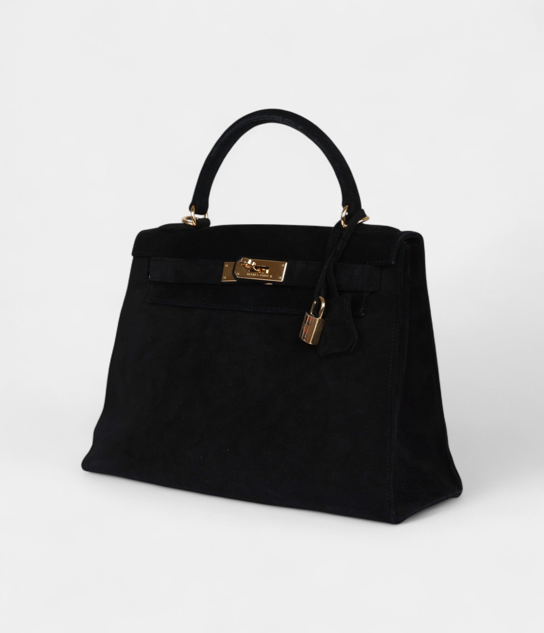 Hermes Kelly 28 Black Doblis Gold Hardware