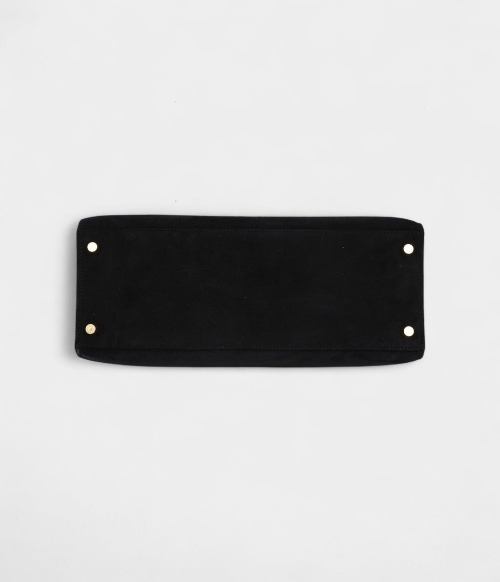 Hermes Kelly 28 Black Doblis Gold Hardware