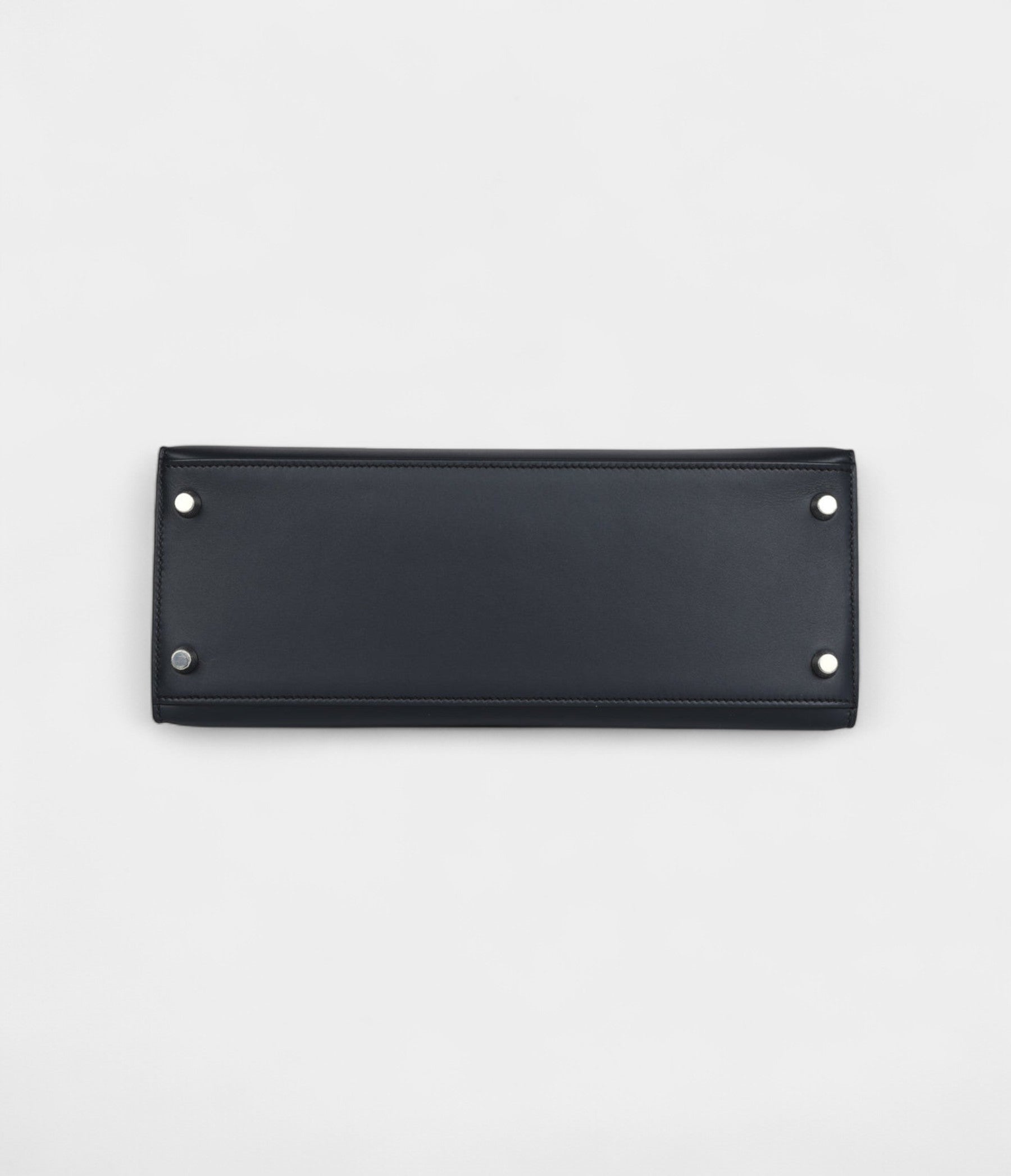 Hermes Kelly 28 Bleu Obscur Verso Sombrero Palladium Hardware