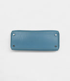 Hermes Kelly 28 Blue Jean Gulliver Palladium Hardware