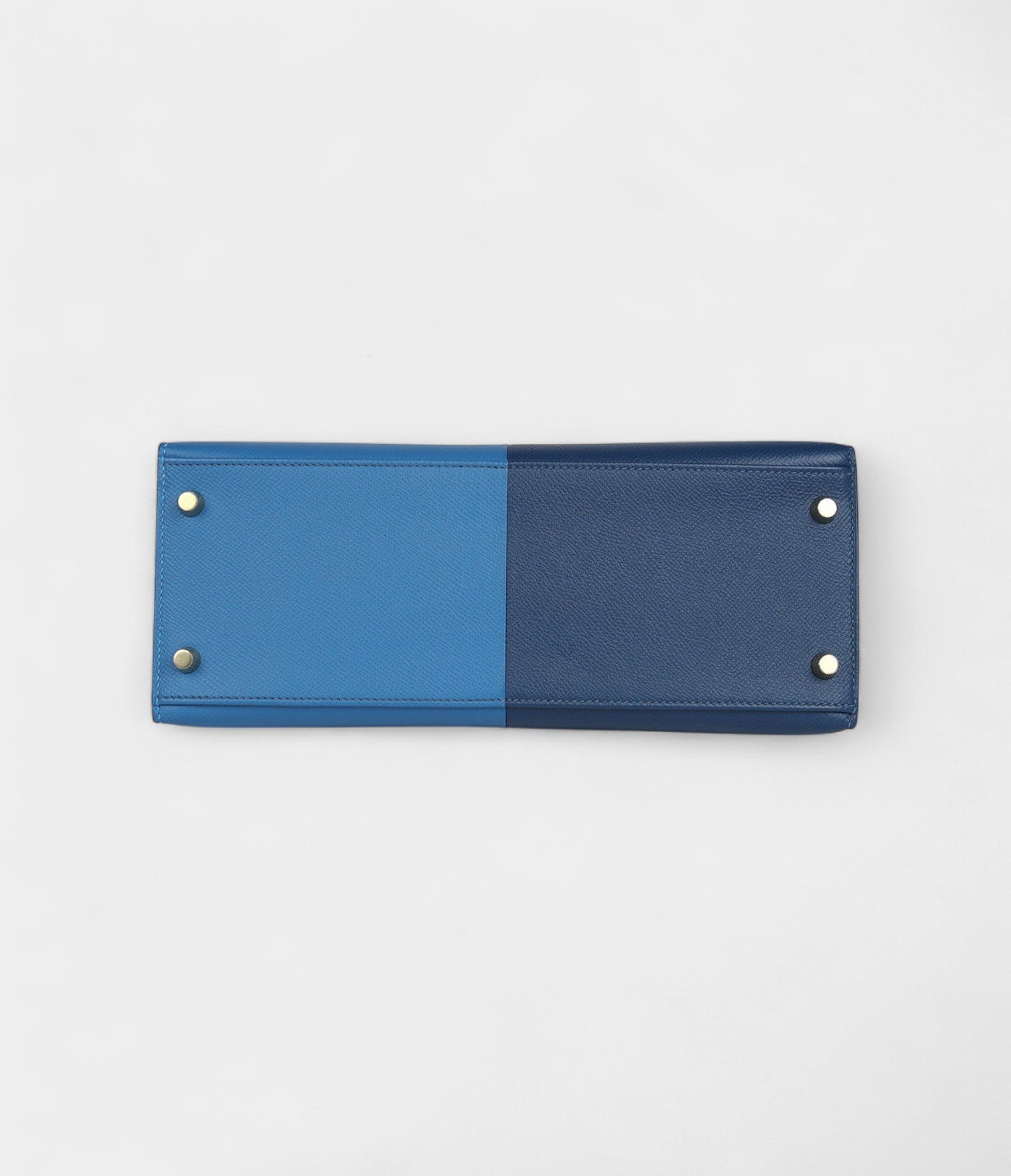 Hermes Kelly 28 Deep Blue Coat and Mykonos Epsom Gold Hardware
