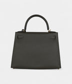 Hermes Kelly 28 Green Grey Epsom Gold Hardware