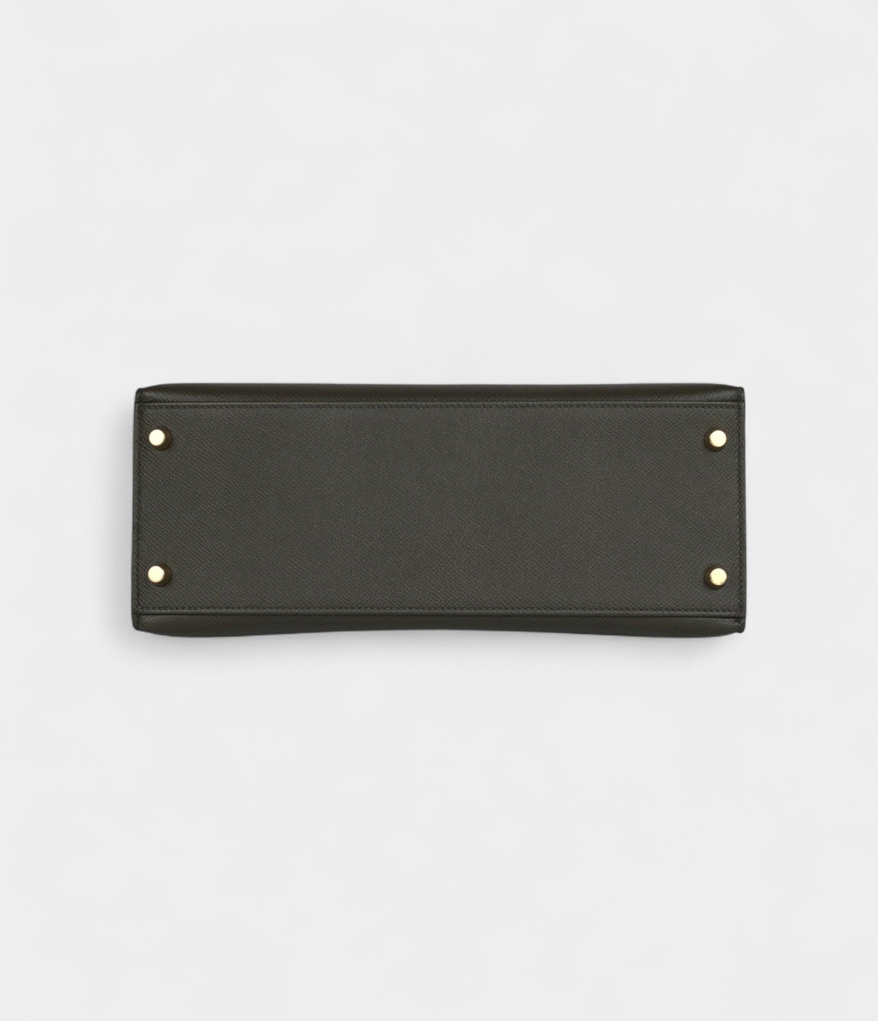 Hermes Kelly 28 Green Grey Epsom Gold Hardware