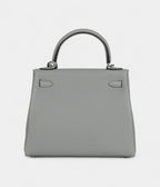 Hermes Kelly 28 Grey Seagull Togo Palladium Hardware
