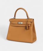 Hermes Kelly 28 Natural Sand Togo Palladium Hardware