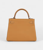 Hermes Kelly 28 Natural Sand Togo Palladium Hardware