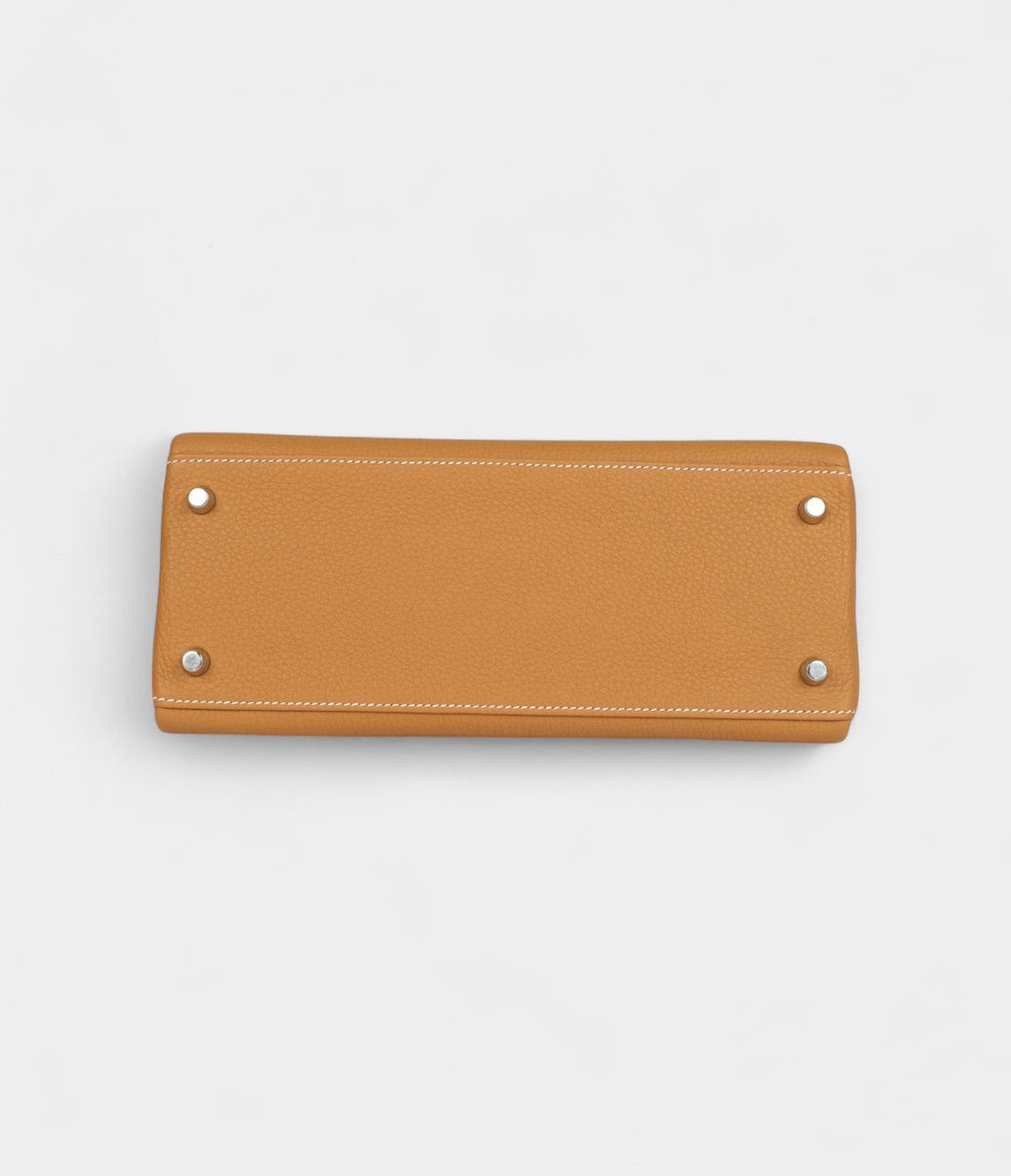 Hermes Kelly 28 Natural Sand Togo Palladium Hardware