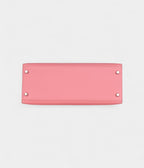 Hermes Kelly 28 Rose Confetti Epsom Palladium Hardware