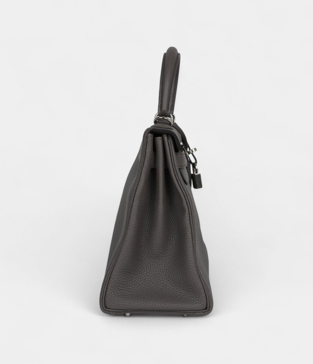 Hermes Kelly 28 Tin Togo Palladium Hardware