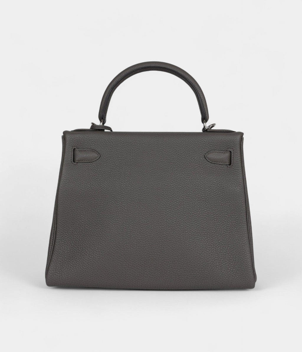 Hermes Kelly 28 Tin Togo Palladium Hardware