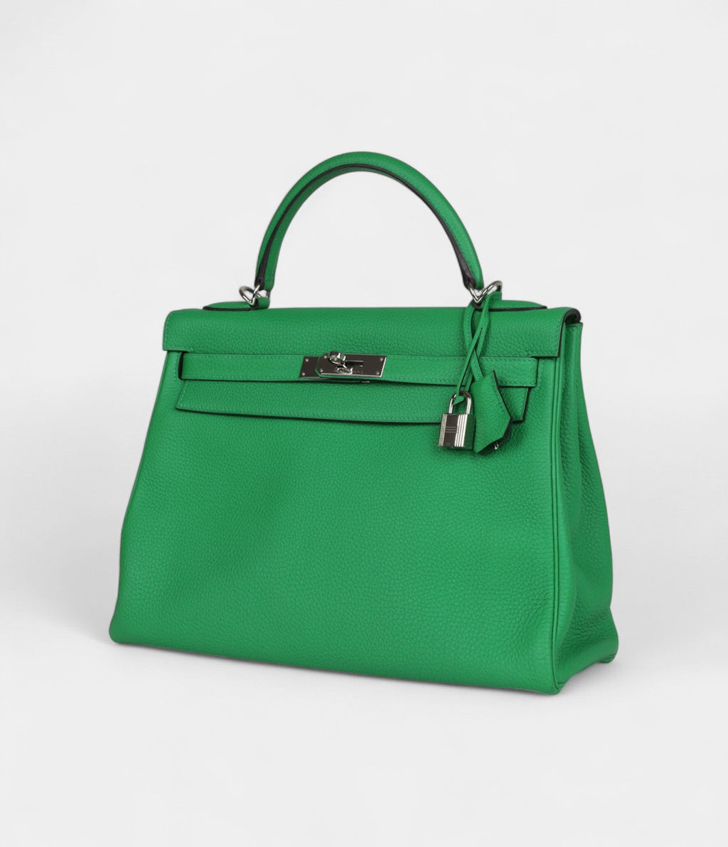 HMKelly 32 Bambou Togo Palladium Hardware