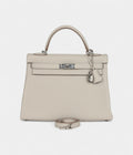 Hermes Kelly 32 Beton Togo Palladium Hardware