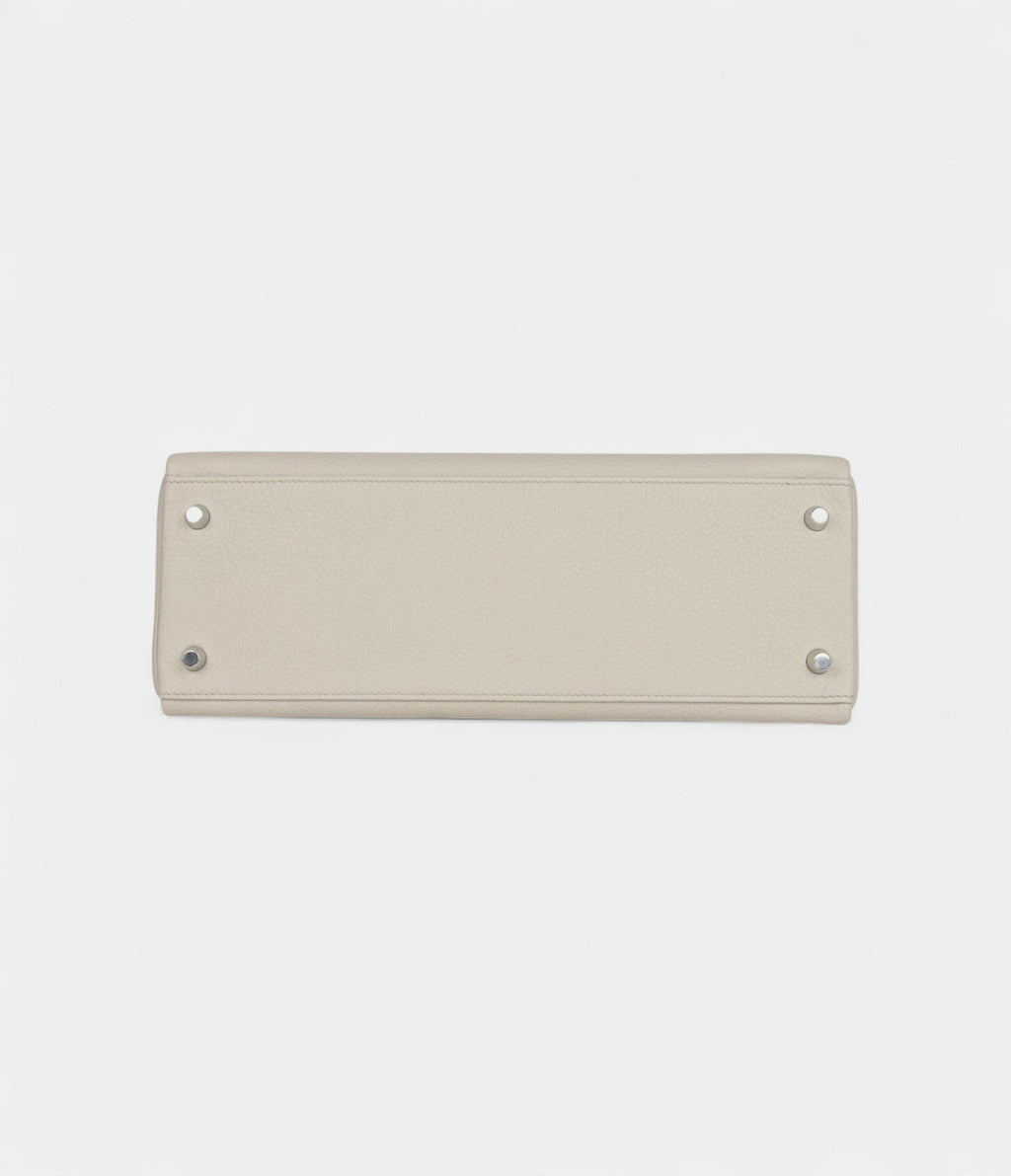 Hermes Kelly 32 Beton Togo Palladium Hardware
