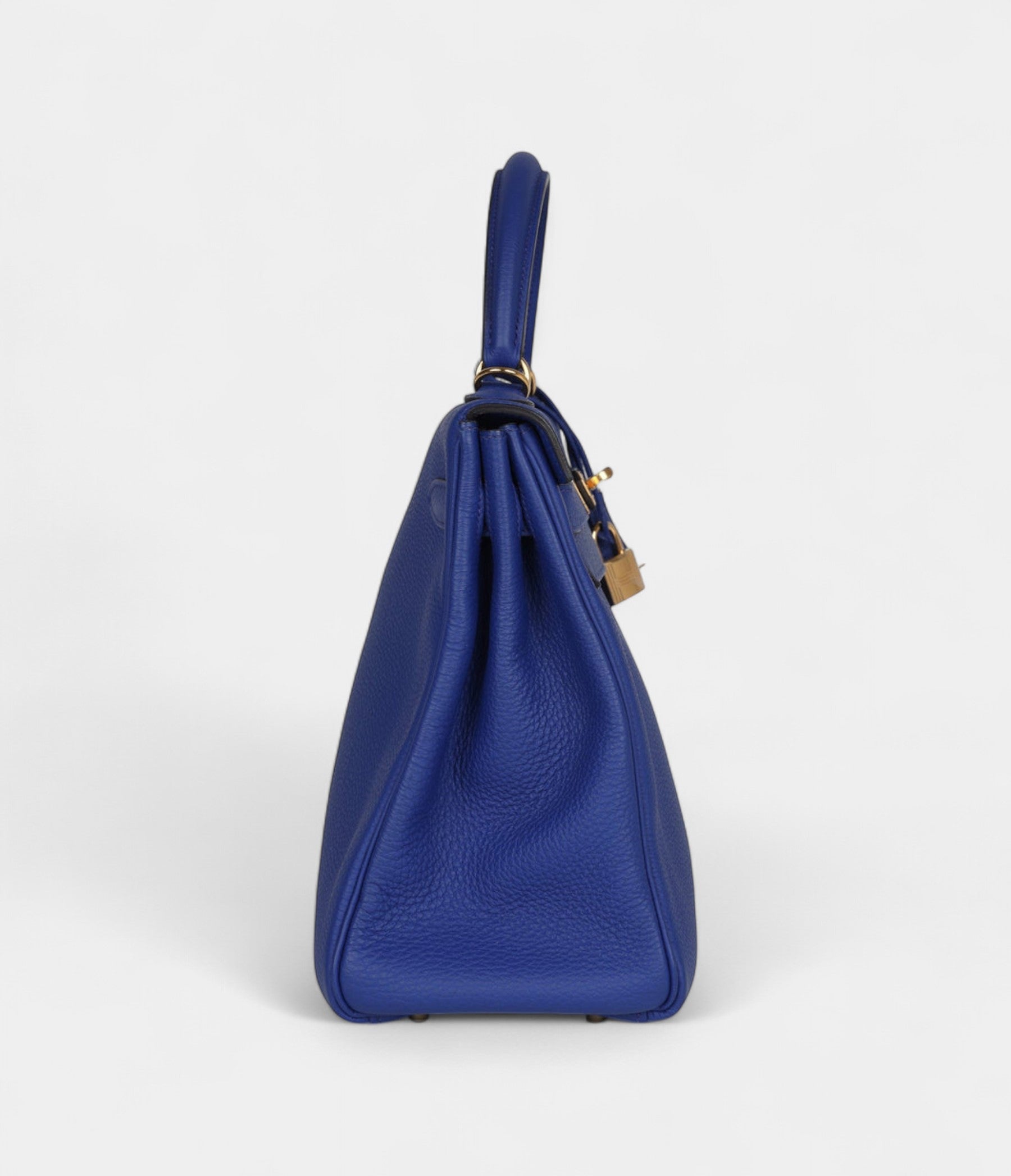 HMKelly 32 Bleu Electric Togo Gold Hardware