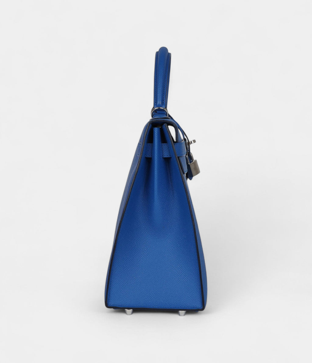 HMKelly 32 Bleu Epsom Palladium Hardware