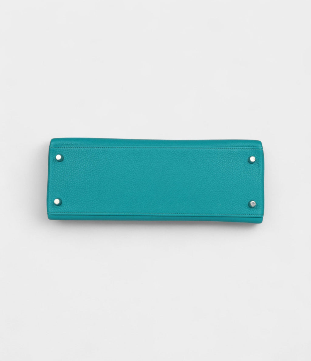 HMKelly 32 Bleu Paon Clemence Palladium Hardware