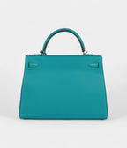 HMKelly 32 Bleu Paon Clemence Palladium Hardware