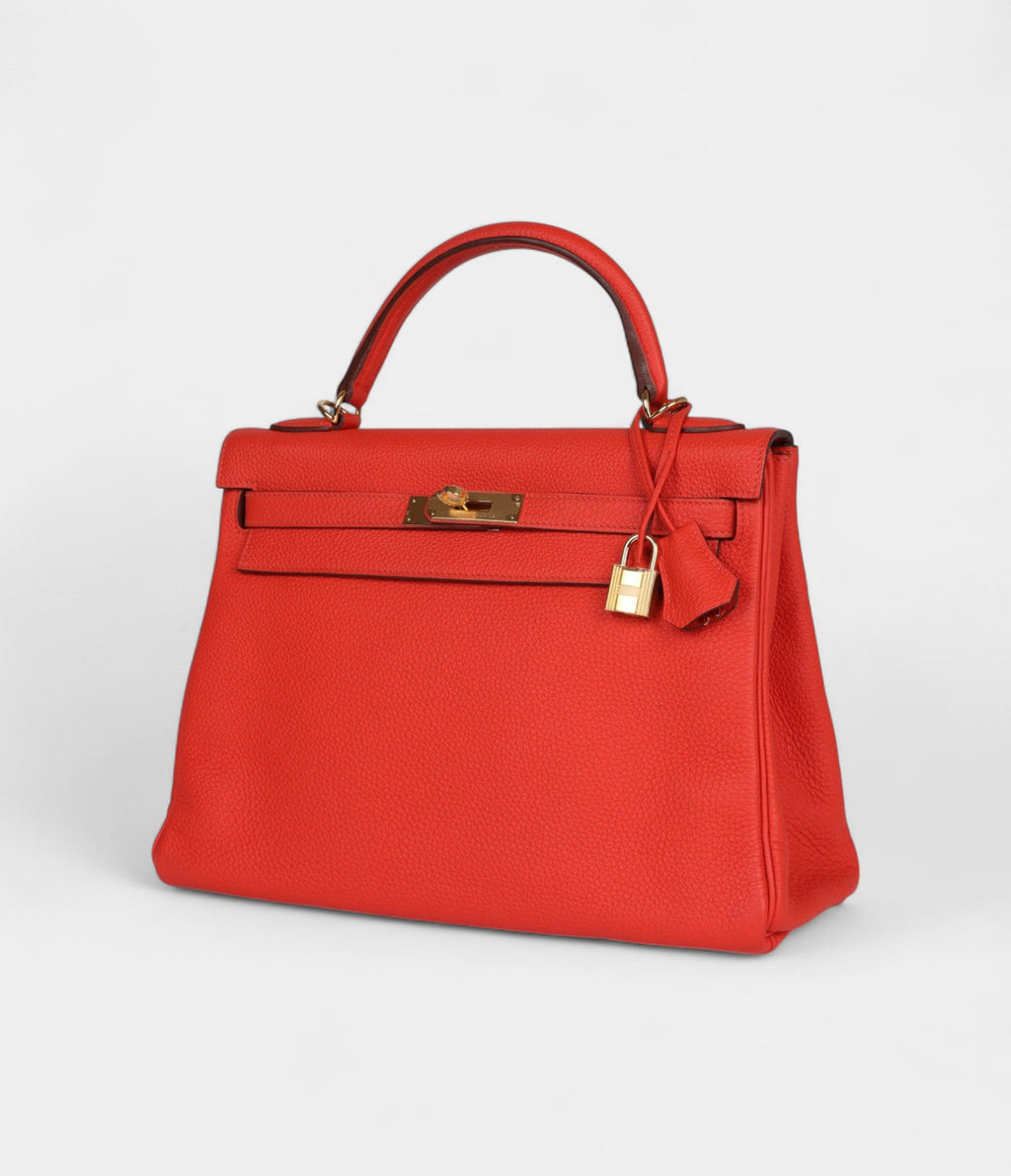 HMKelly 32 Capucine Togo Gold Hardware