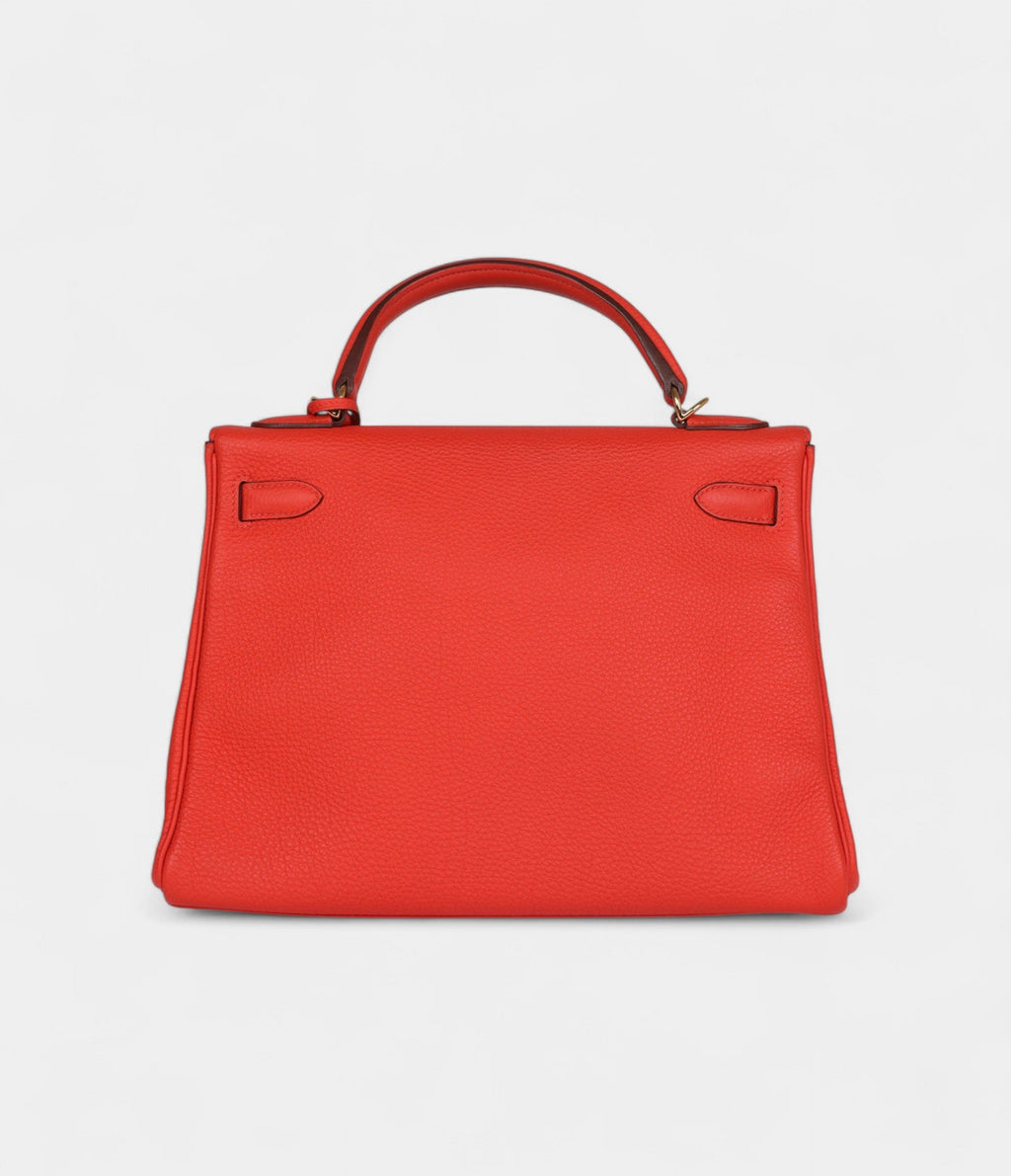 HMKelly 32 Capucine Togo Gold Hardware