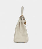 Hermes Kelly 32 Craie Togo Gold Hardware