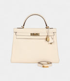 Hermes Kelly 32 Nata Clemence Gold Hardware