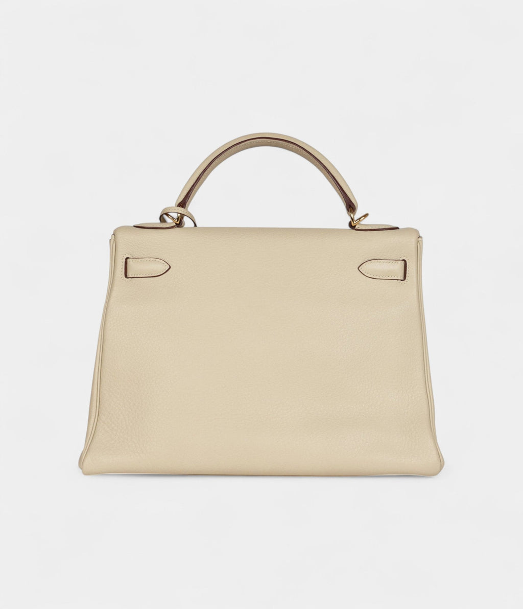 Hermes Kelly 32 Parchemin Togo Gold Hardware