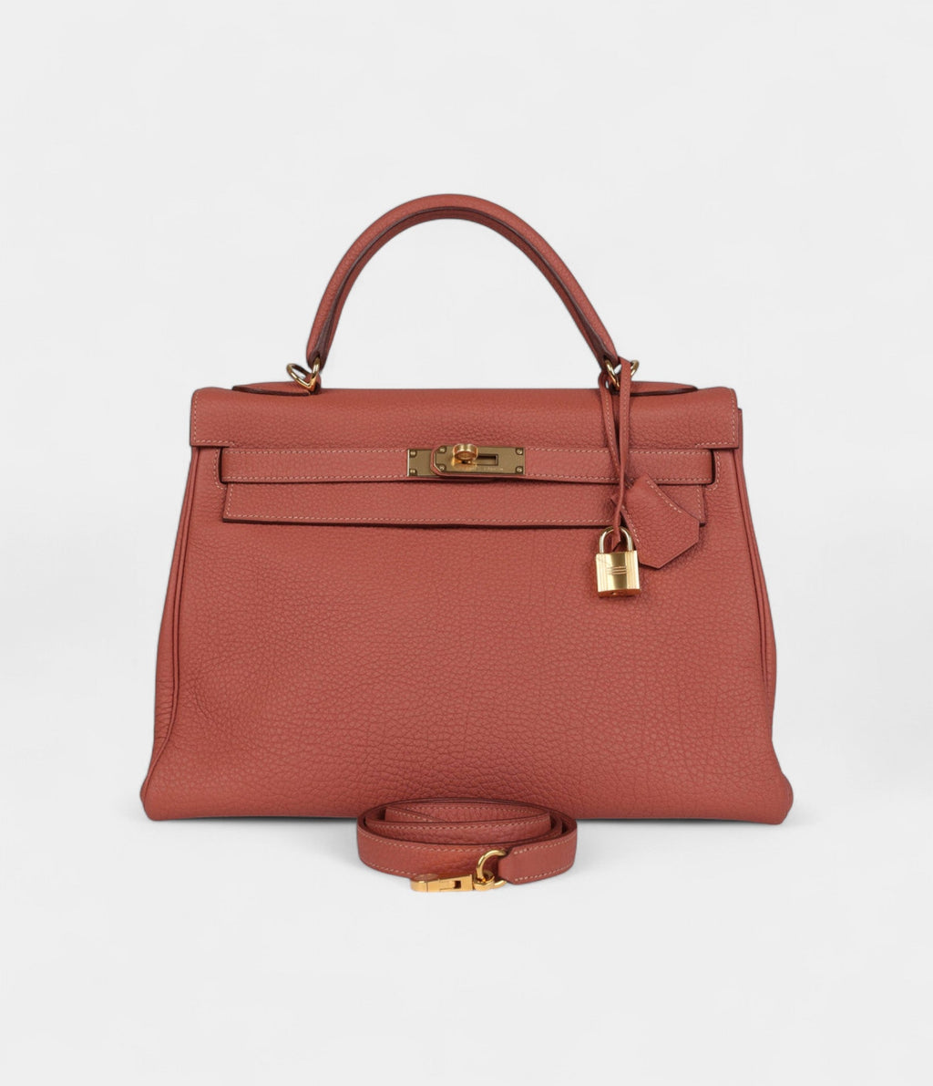 HMKelly 32 Rosy Togo Gold Hardware