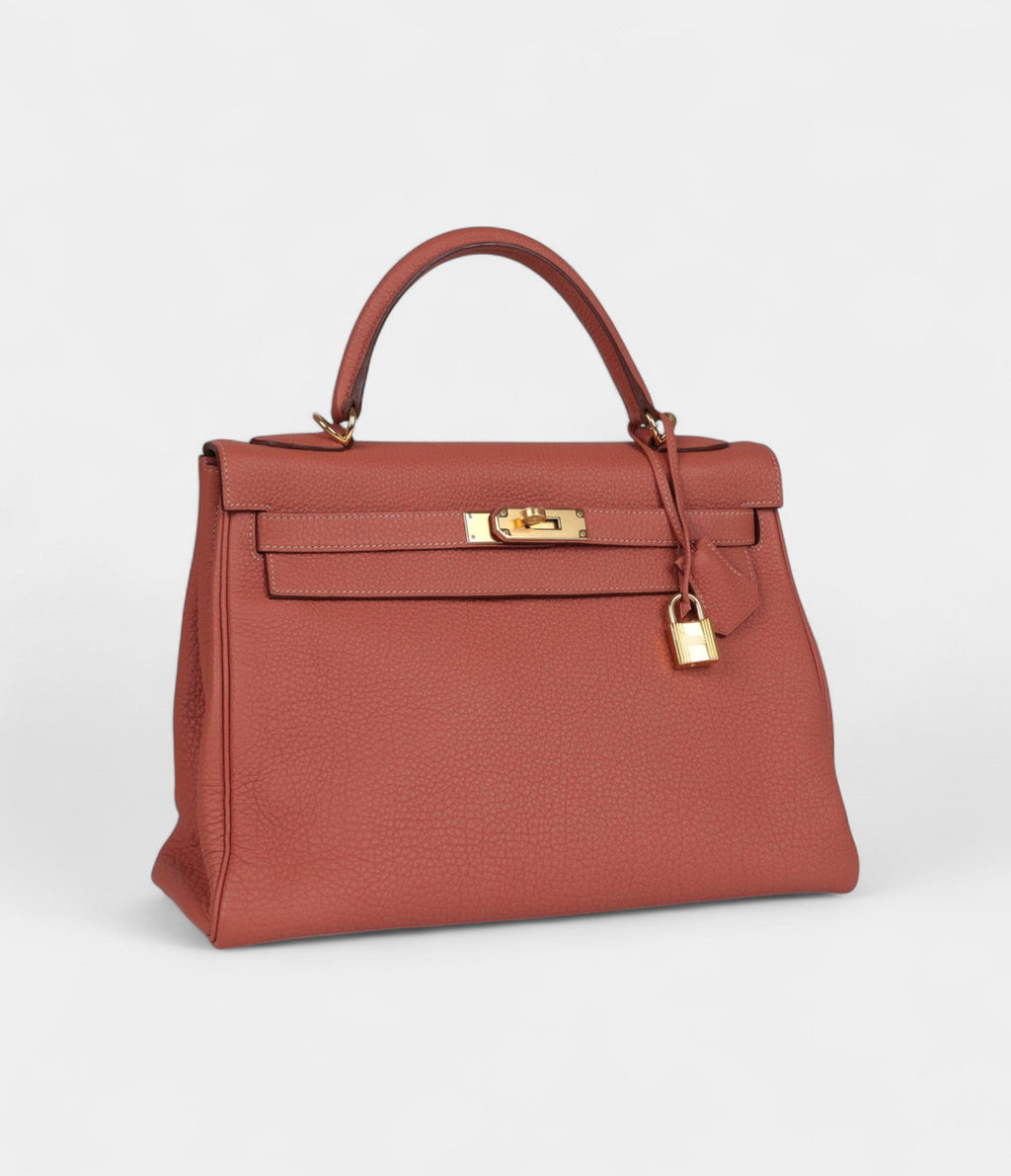 HMKelly 32 Rosy Togo Gold Hardware