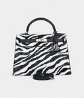 HMKelly 32 Zebra Black Epsom Palladium Hardware