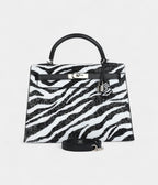 HMKelly 32 Zebra Black Epsom Palladium Hardware