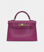 HMKelly II Sellier Mini Anemone Chèvre Leather Gold Hardware