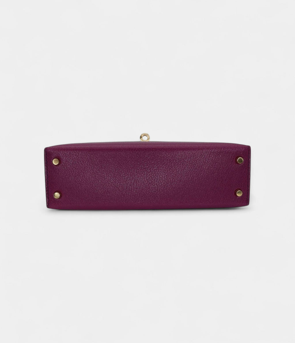 HMKelly II Sellier Mini Anemone Chèvre Leather Gold Hardware