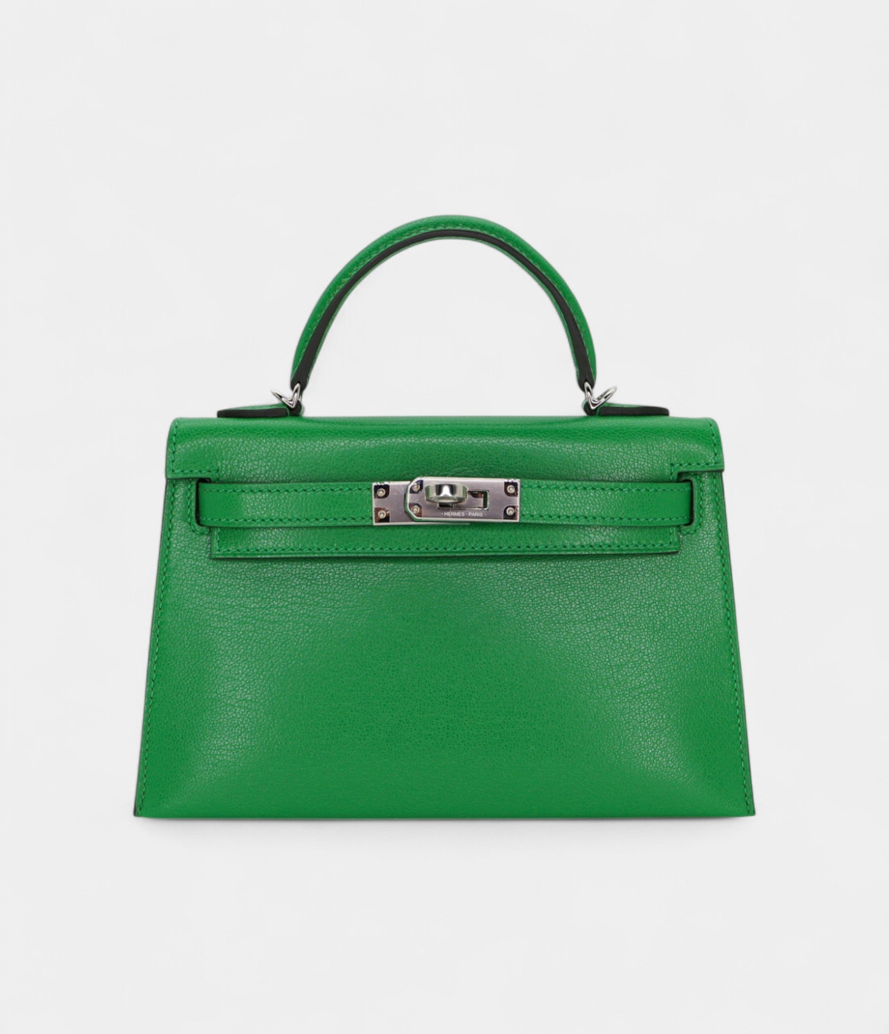 HMKelly II Sellier Mini Bambou Chevre Leather Palladium Hardware