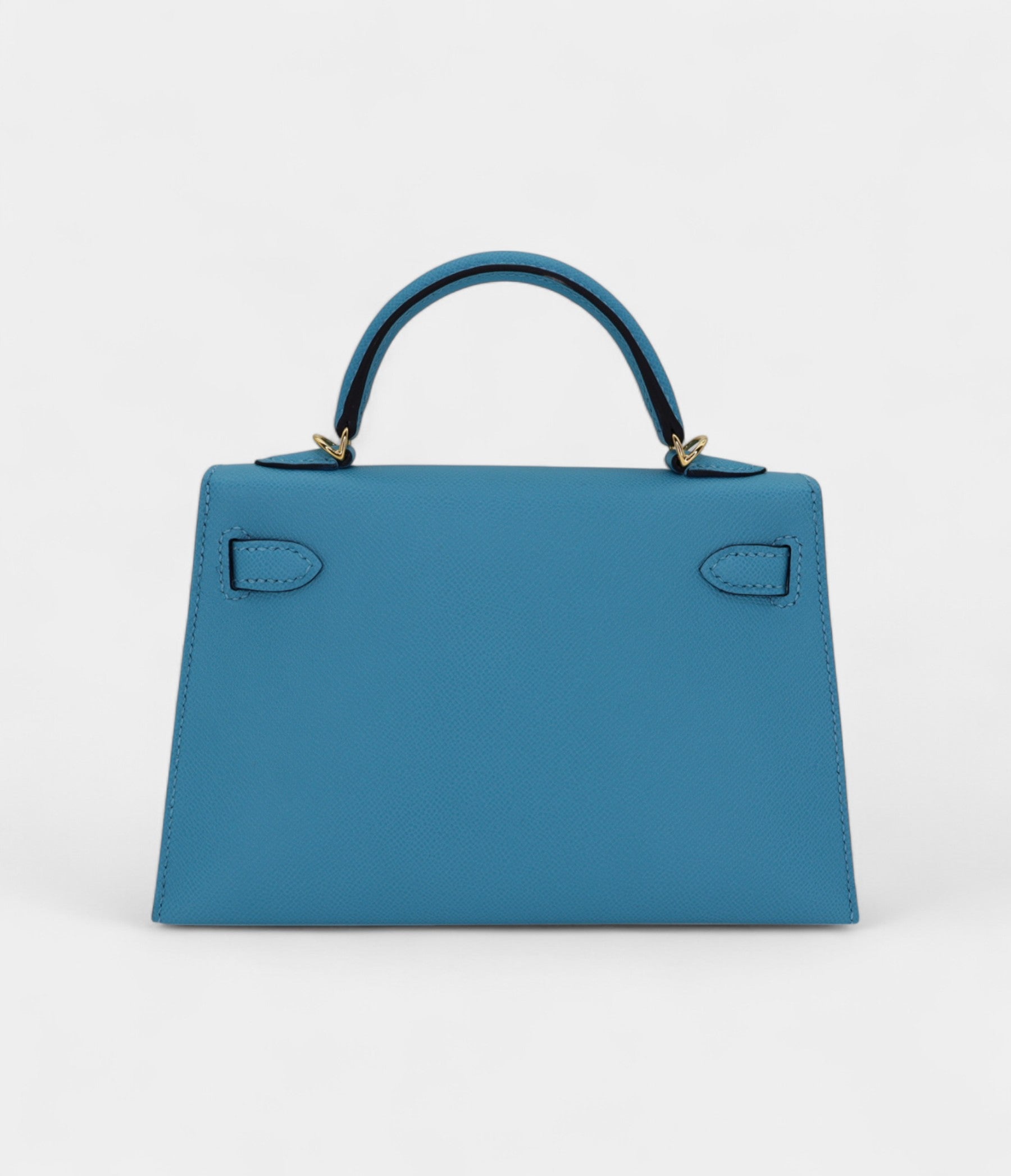 HMKelly II Sellier Mini Bleu Du Nord Madame Gold Hardware