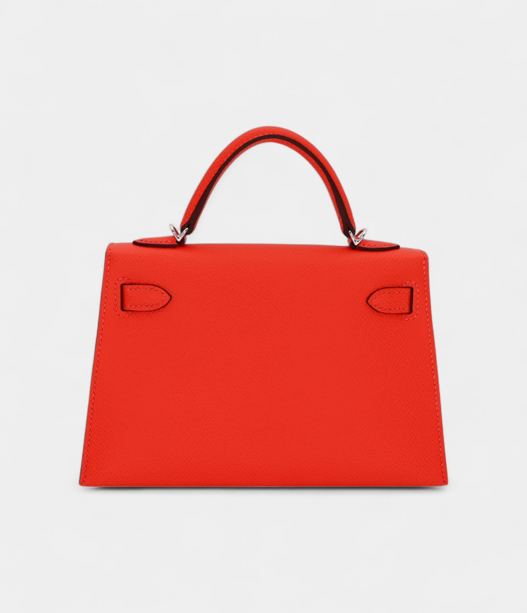 HMKelly II Sellier Mini Go Orange Field Epsom Leather Palladium Hardware