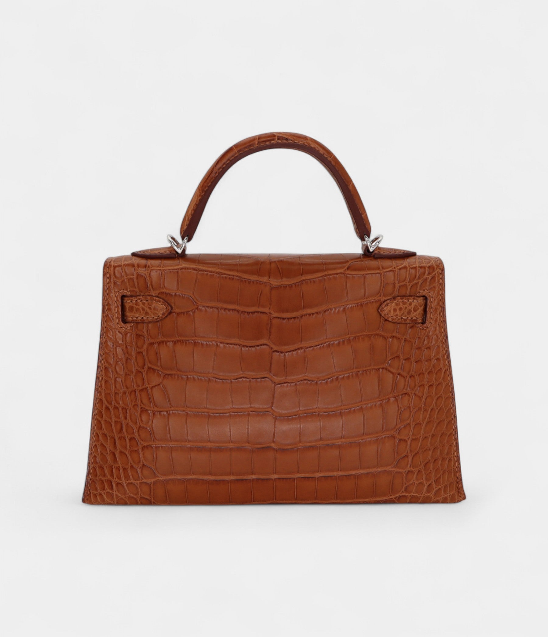 HMKelly II Sellier Mini Gold Matte Alligator Palladium Hardware