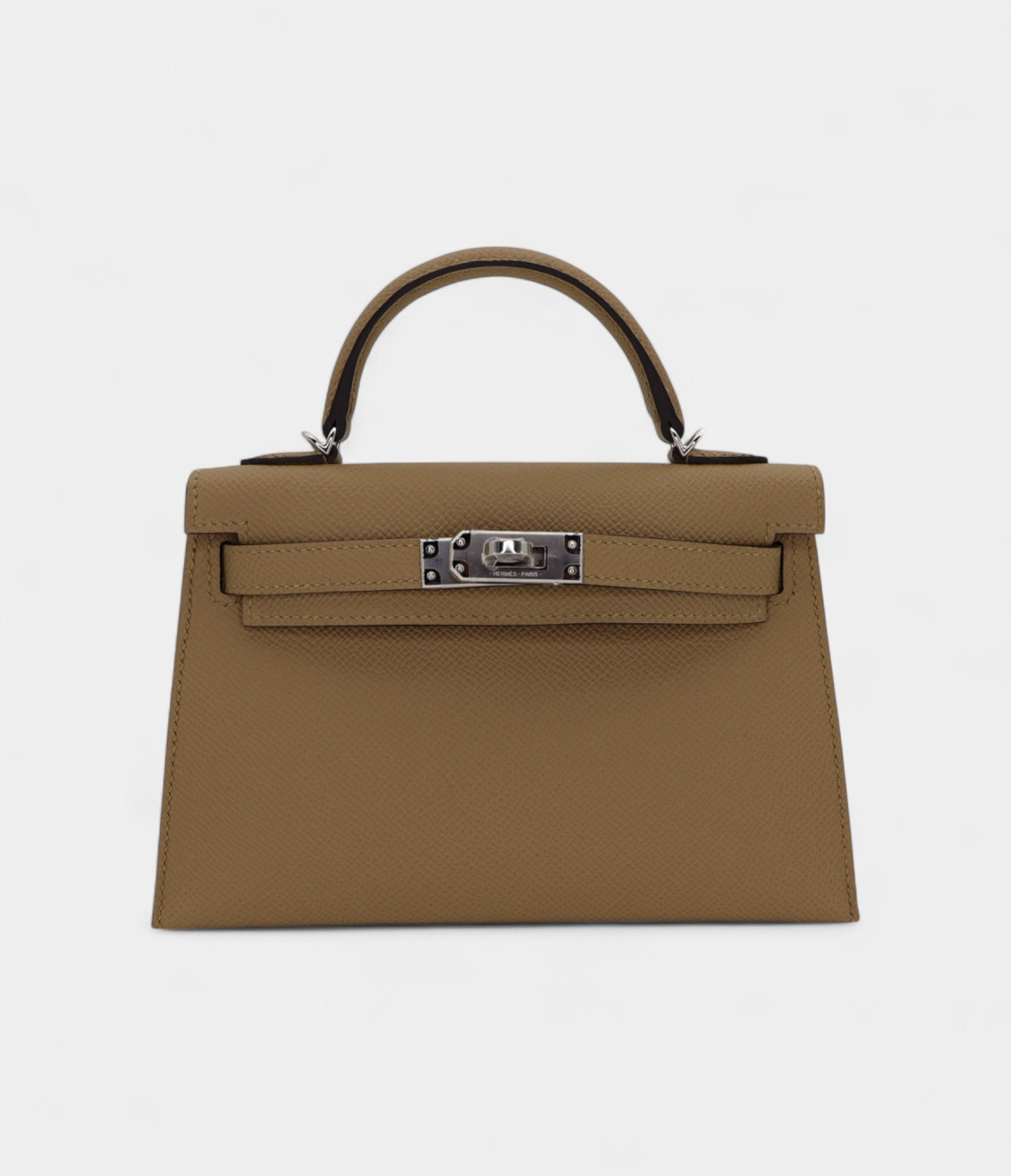 HMKelly II Sellier Mini Poussiere Epsom Leather Palladium Hardware