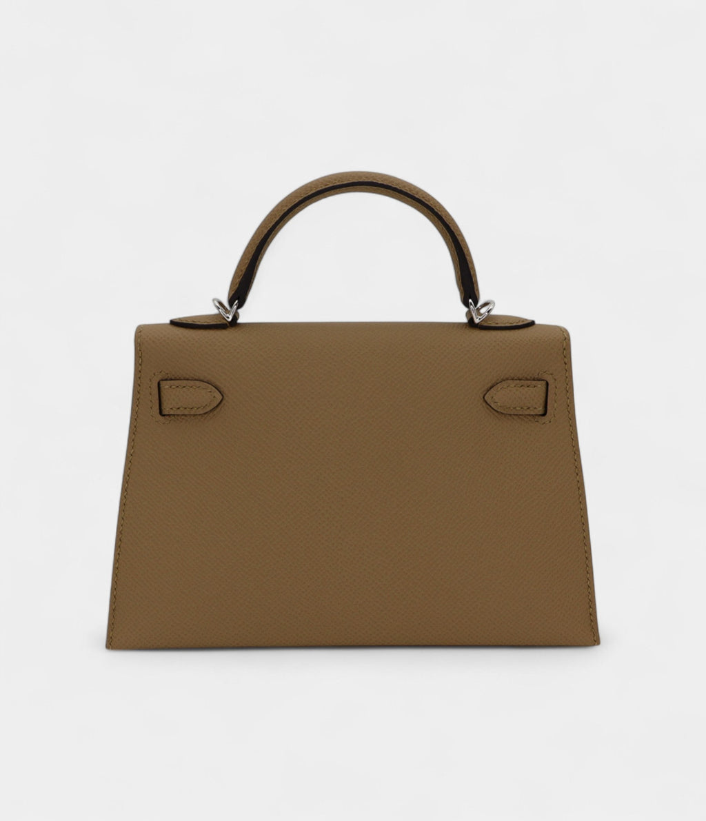 HMKelly II Sellier Mini Poussiere Epsom Leather Palladium Hardware