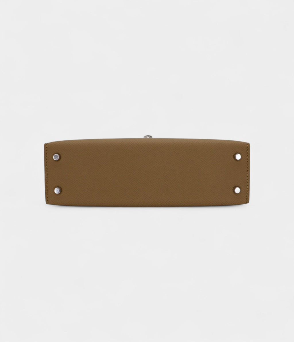 HMKelly II Sellier Mini Poussiere Epsom Leather Palladium Hardware