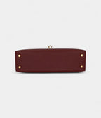 HMKelly II Sellier Mini Rouge H Madame Leather Gold Hardware