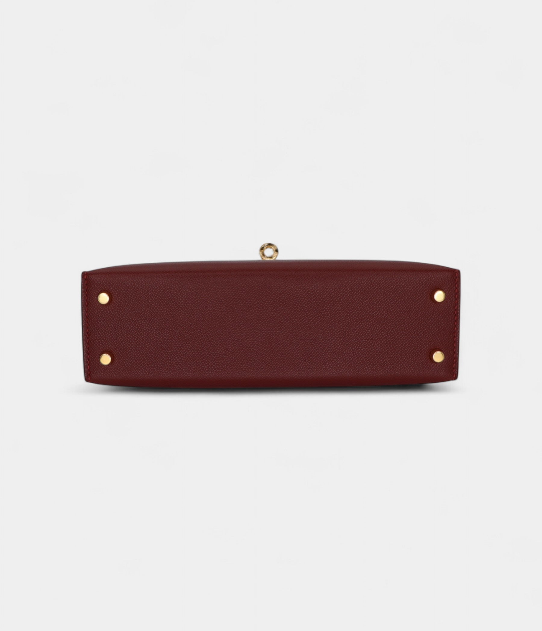 HMKelly II Sellier Mini Rouge H Madame Leather Gold Hardware