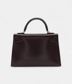 HMKelly II Sellier Mini Rouge Sellier Chevre Leather Gold Hardware