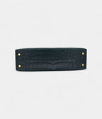 HMKelly II Sellier Mini Vert Cypress Matte Alligator Gold Hardware