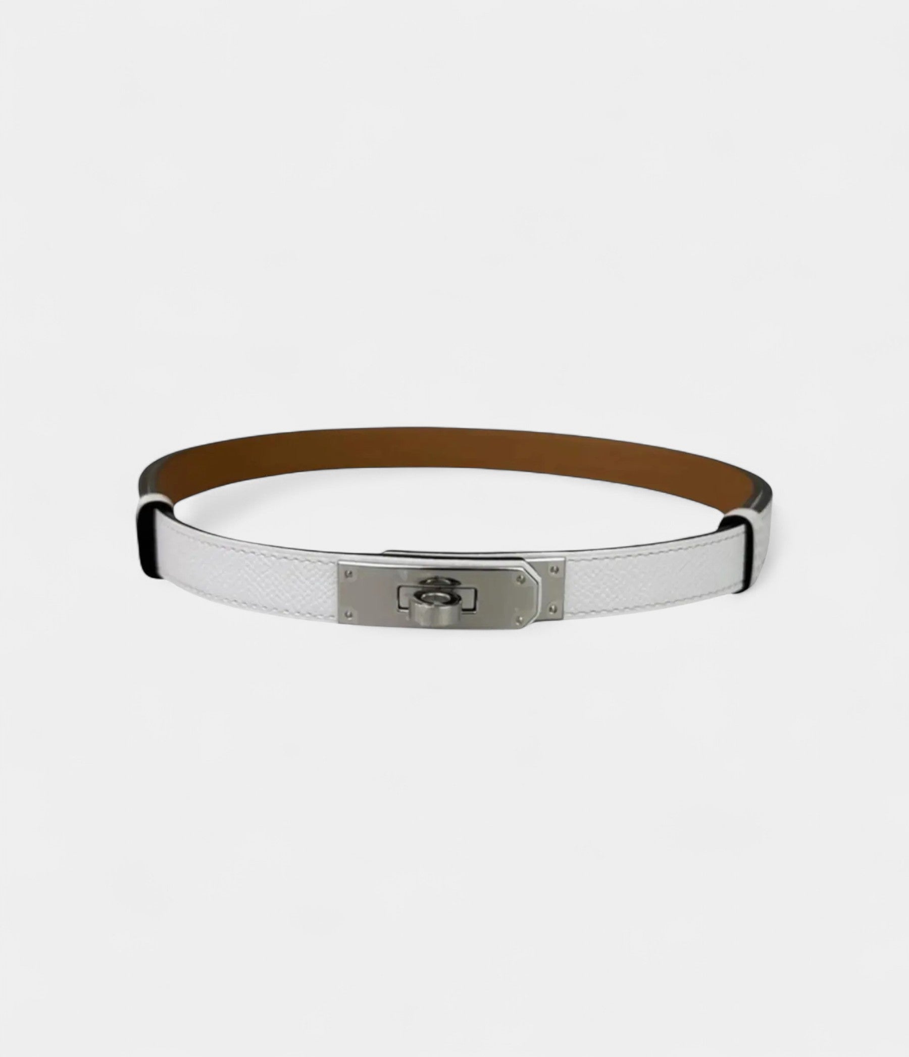 HMKelly Leather Belt Iconic Elegance in a Sleek Silhouette