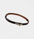 HMKelly Leather Belt Turn-Lock Clasp