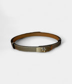 HMKelly Leather Belt in Grey Understated Elegance, Redefined