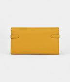 HMKelly Long Wallet Jaune Ambre Epsom Gold Hardware