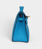 HMKelly Pochette Bleu Frida Swift Gold Hardware