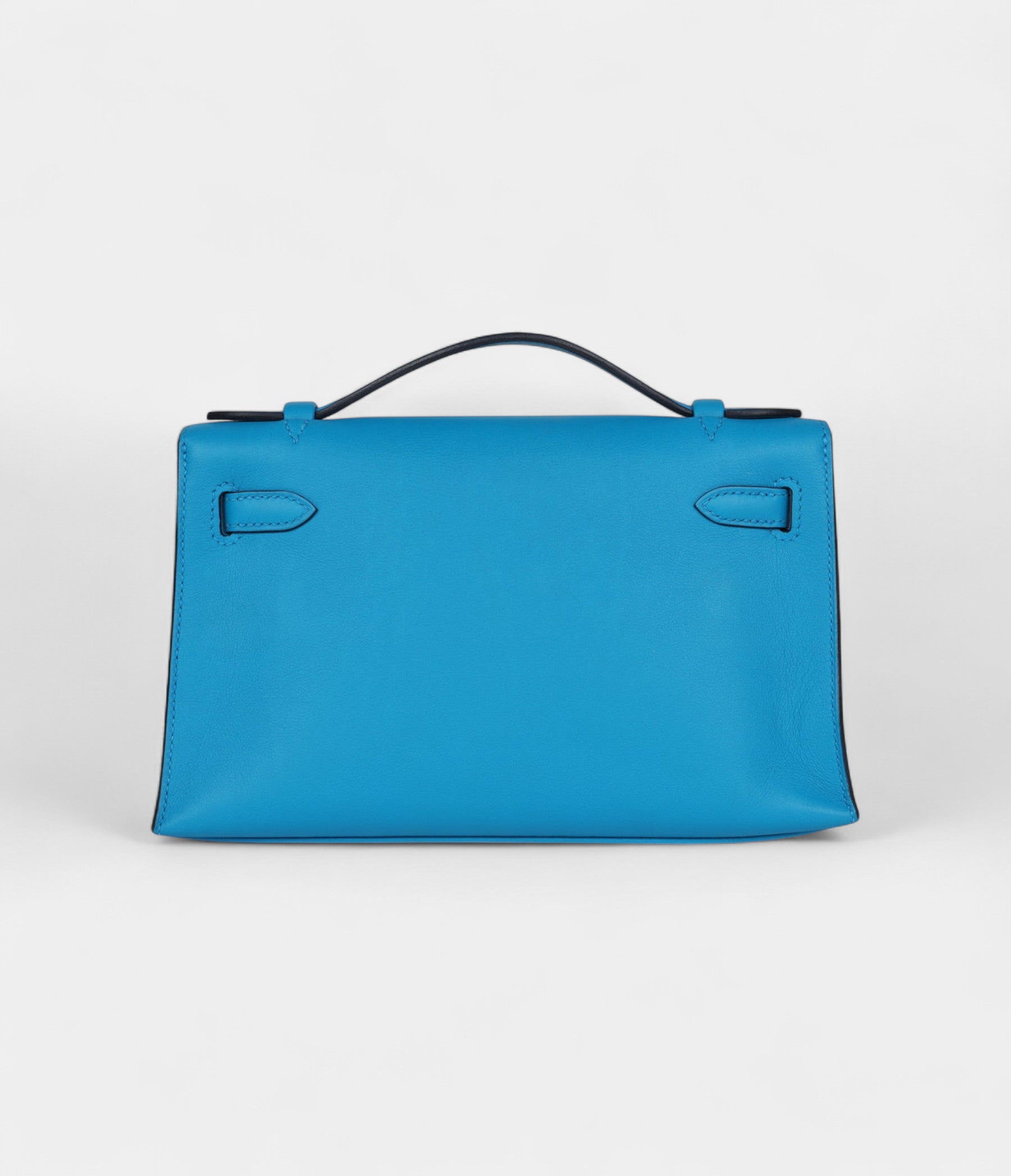 HMKelly Pochette Bleu Frida Swift Gold Hardware