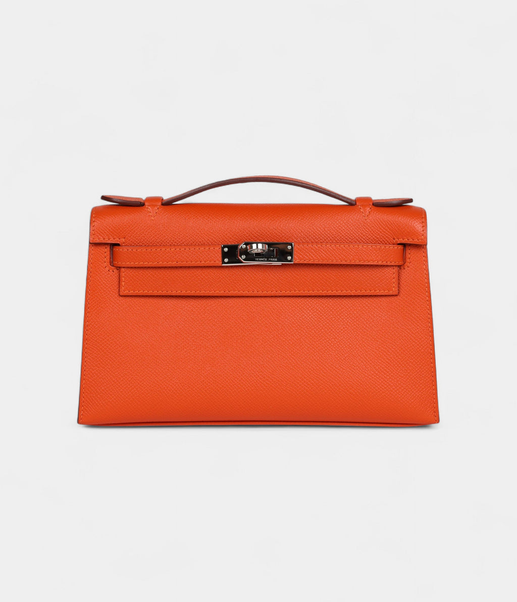 HMKelly Pochette Feu Epsom Palladium Hardware